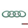 Audi Original Ringe Motorabdeckung Zeichen Schriftzug Emblem Logo - 4H0103940A