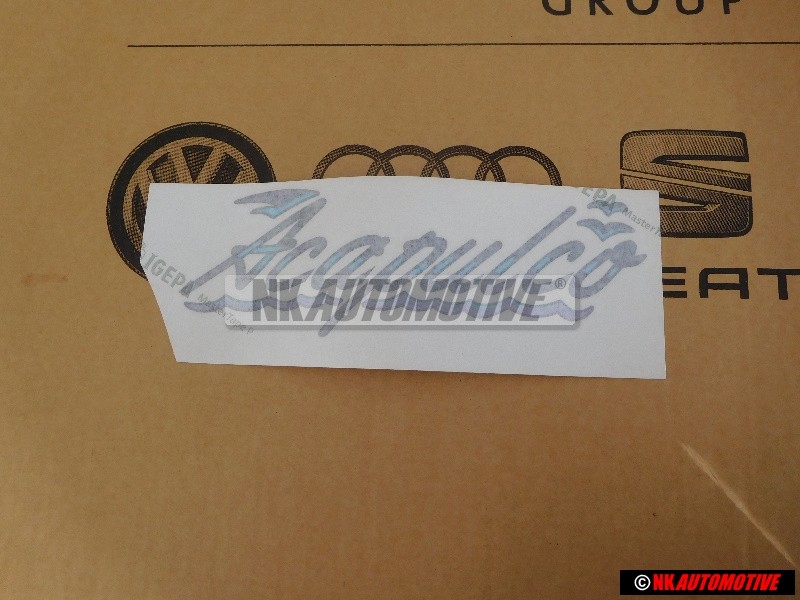 VW Original Folienschriftzug Graublau/Violett - 155853688B F80