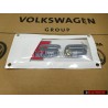 Audi Original S6 Hinten Schriftzug Emblem Logo Chrom Rot - 4B0853735 2ZZ