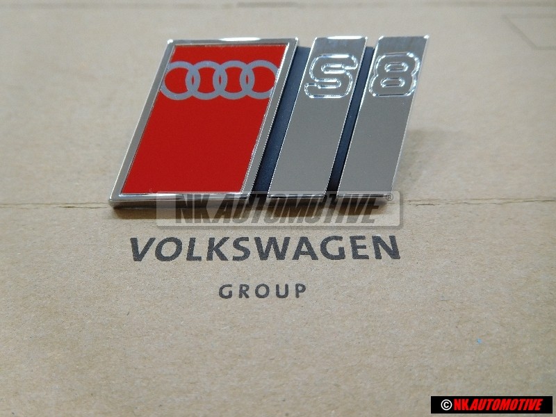 Audi Original S8 Vorne Kühlergrill Emblem Schriftzug - 4D0853736A 2ZZ
