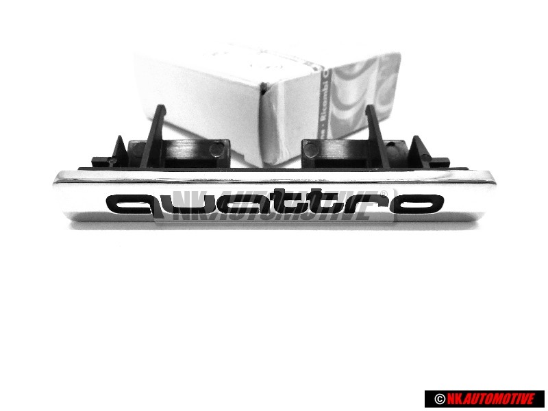 Audi Original QUATTRO Vorne Kühlergrill Emblem Schriftzug Chrom - 4D0853736E 2ZZ