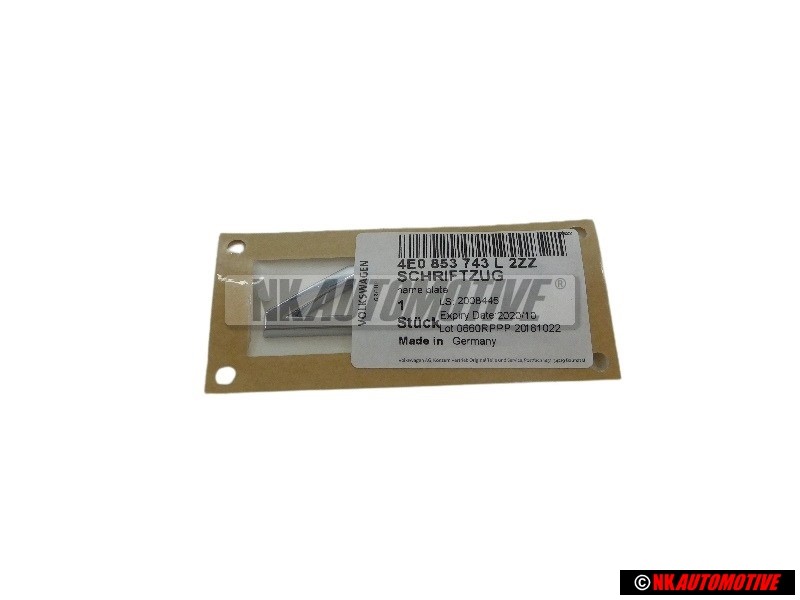 Audi Original 4.2 Hinten Schriftzug Emblem Logo Chrom - 4E0853743L 2ZZ