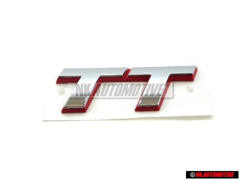 Audi Original TT Hinten Schriftzug Emblem Logo Chrom Rot - 8N0853743C 2ZZ