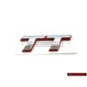 Audi Original TT Hinten Schriftzug Emblem Logo Chrom Rot - 8N0853743C 2ZZ