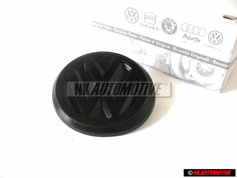VW Original Hinten Emblem Logo Zeichen Schwarz 50mm - 191853601B MY8