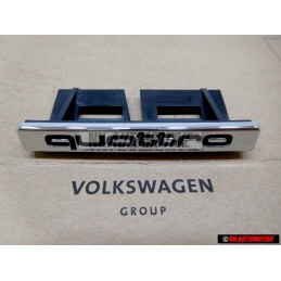 Audi Original QUATTRO Vorne Kühlergrill Emblem Schriftzug Chrom - 8E0853736B 2ZZ