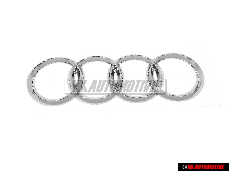 Audi Original Ringe Hinten Schriftzug Emblem Logo Zeichen Chrom - 8E9853742 2ZZ
