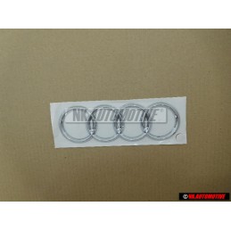 Audi Original Ringe Hinten Schriftzug Emblem Logo Zeichen Chrom - 8E9853742 2ZZ