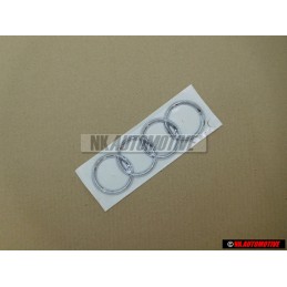 Audi Original Ringe Hinten Schriftzug Emblem Logo Zeichen Chrom - 8E9853742 2ZZ