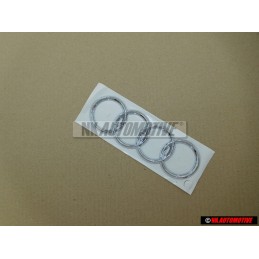 Audi Original Ringe Hinten Schriftzug Emblem Logo Zeichen Chrom - 8E9853742 2ZZ
