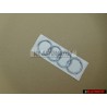 Audi Original Ringe Hinten Schriftzug Emblem Logo Zeichen Chrom - 8E9853742 2ZZ