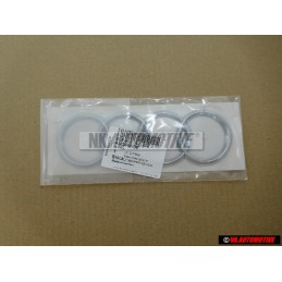 Audi Original Ringe Hinten Schriftzug Emblem Logo Zeichen Chrom - 8E9853742 2ZZ