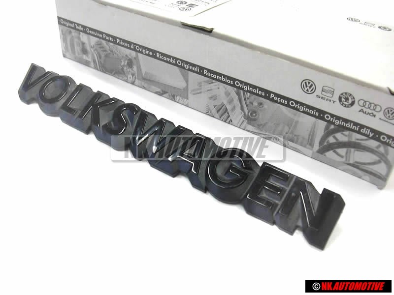 VW Original VOLKSWAGEN Hinten Schriftzug Emblem Logo Schwarz - 321853685C 01C