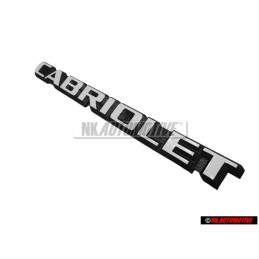 VW Original CABRIOLET Hinten Schriftzug Emblem Logo Weiß Golf 1 - 155853687B QK6