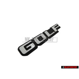 VW Original GOLF Hinten Schriftzug Emblem Logo Schwarz Weiß - 191853687F QK6
