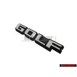 VW Original GOLF Hinten Schriftzug Emblem Logo Schwarz Weiß - 191853687F QK6