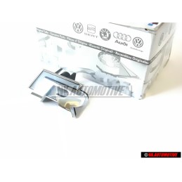 VW Original R LINE Vorne Kühlergrill Emblem Schriftzug Chrom - 5K0853679C FXC