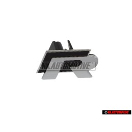 VW Original R LINE Vorne Kühlergrill Emblem Schriftzug Chrom - 5K0853679C FXC