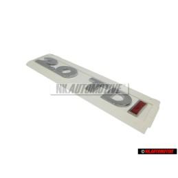 VW Original 2.0 TDI Hinten Schriftzug Emblem Logo Chrom Rot - 5K0853675R GQF