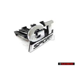 VW Original GT SPORT Vorne Kühlergrill Emblem Schriftzug Chrom - 1K6853679C FXC