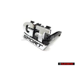 VW Original GT SPORT Vorne Kühlergrill Emblem Schriftzug Chrom - 1K6853679C FXC