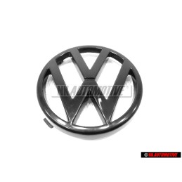 VW Original Vorne Kühlergrill Emblem Logo Zeichen Schwarz - 165853601A 01C
