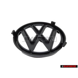 VW Original Vorne Kühlergrill Emblem Logo Zeichen Schwarz - 165853601A 01C