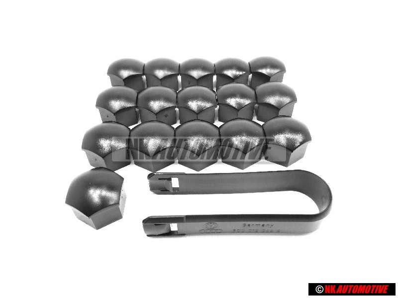 VW Original SET 16x Radbolzen Kappe & Haken - Golf Corrado Scirocco