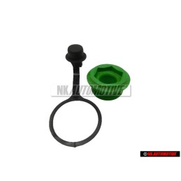 VW Original SET Getriebe Kappe & Schraube Grün - Golf MK1/2/3 Cabrio