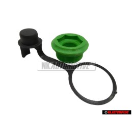 VW Original SET Getriebe Kappe & Schraube Grün - Golf MK1/2/3 Cabrio