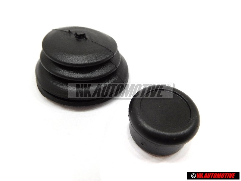 VW Original SET Einstellknopf für Rückspiegel & Faltenbalg - Golf Scirocco MK1/2