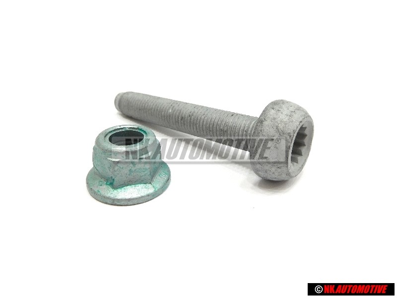 VW Original SET Vorderrad federstrut Pinch Bolt & Nut - Golf MK5/6/7 Scirocco