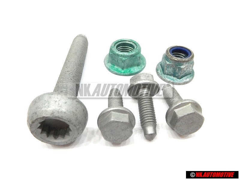 VW Original SET obere untere Federbeinschrauben und -muttern - Golf MK5/6/7