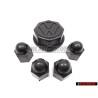 VW Original SET für 1 Rad Nabenkappen & Bolzenkappen - Golf 1/2