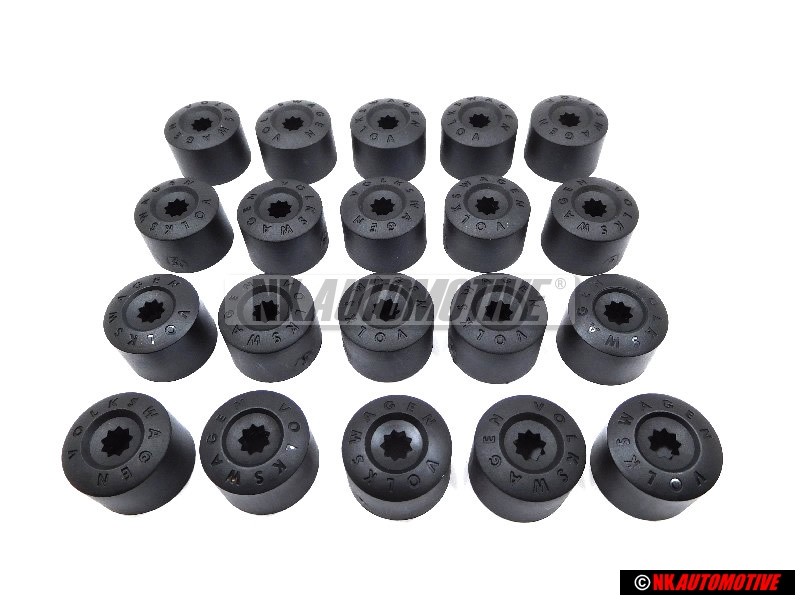 VW Original SET Radmutter Bolt Abdeckung Caps - Golf 5/6/7