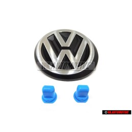 VW Original SET Boot Abzeichen Emblem mit Clips - Golf 1 Cabrio