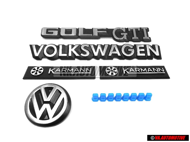 VW Original SET Hinten Schriftzug Emblems - Golf Cabriolet MK1