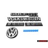 VW Original SET Hinten Schriftzug Emblems - Golf Cabriolet MK1