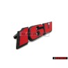 VW Original 16V Vorne Kühlergrill Emblem Schriftzug Rot - 535853679A QN5
