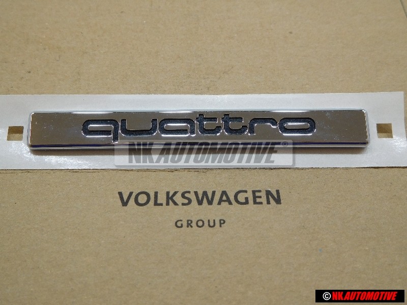 Audi Original QUATTRO Hinten Schriftzug Emblem Logo Chrom - 8D5853737F 2ZZ