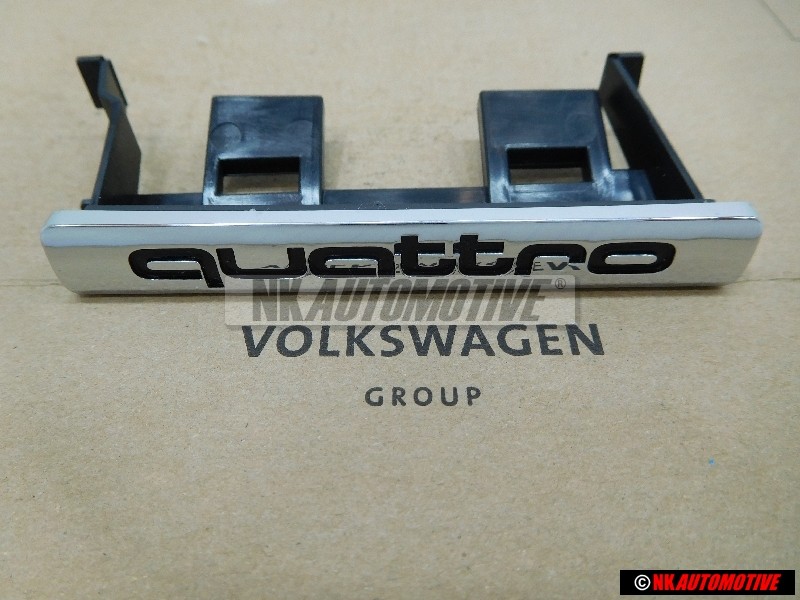 Audi Original QUATTRO Vorne Kühlergrill Emblem Schriftzug Chrom - 8L0853736B 2ZZ