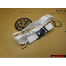 VW Original Schlüsselband Weiss - 000087610S 084