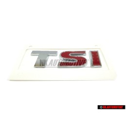 VW Original TSI Hinten Schriftzug Emblem Logo Chrom Rot - 5K0853675N GQF