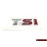 VW Original TSI Hinten Schriftzug Emblem Logo Chrom Rot - 5K0853675N GQF