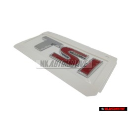 VW Original TSI Hinten Schriftzug Emblem Logo Chrom Rot - 5K0853675N GQF