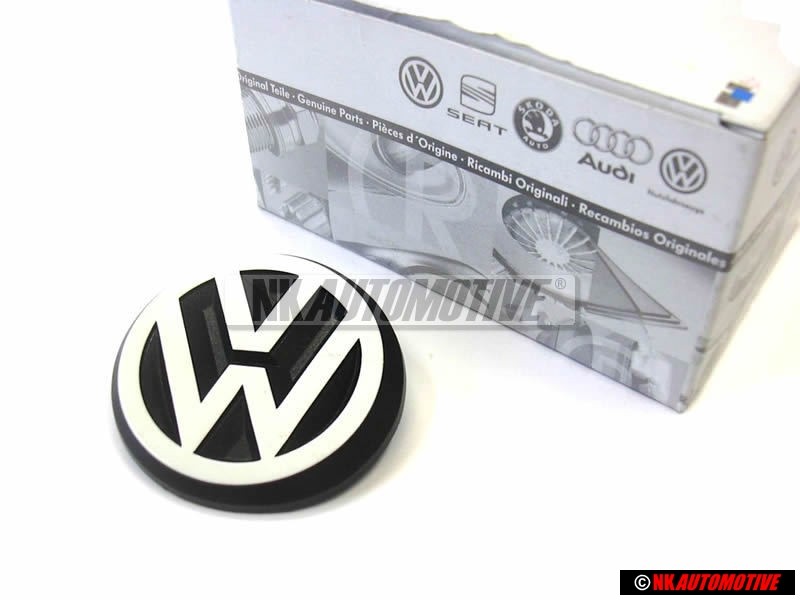 VW Original Hinten Emblem Logo Zeichen Weiß 50mm - 191853601B QK6