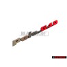 VW Original POLO G40 Hinten Schriftzug Emblem Logo Chrom Rot - 871853687E VD9