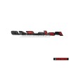 VW Original POLO G40 Hinten Schriftzug Emblem Logo Chrom Rot - 871853687E VD9