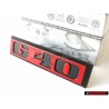 VW Original G40 Vorne Kühlergrill Emblem Schriftzug Rot - 871853679C