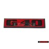 VW Original G40 Vorne Kühlergrill Emblem Schriftzug Rot - 871853679C
